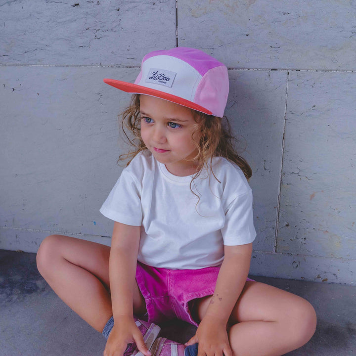 LIL'BOO Siltes sapka - Block Sweet Magenta 5