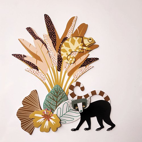 Ma Cabane a Reves Mágneses kép készlet - Dzsungel