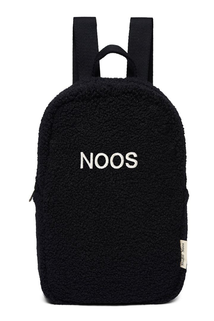 STUDIO NOOS Gyerek hátizsák - Black Teddy Mini Backpack - Saját névvel