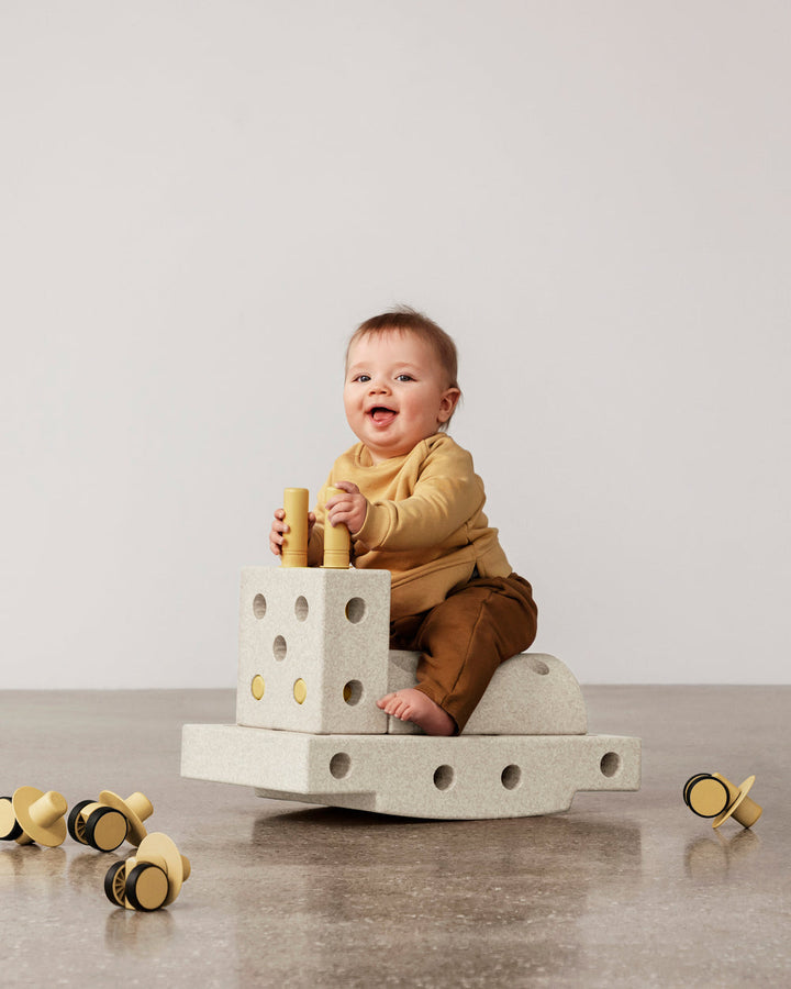 MODU Életnagyságú építőjáték - Curiosity Kit - Sand Grey / Honey Yellow
