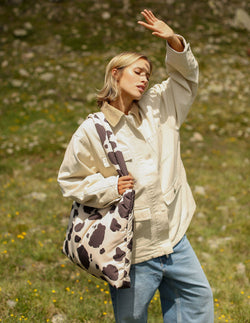 STUDIO NOOS Táska Holy Cow Puffy Brown - Cow