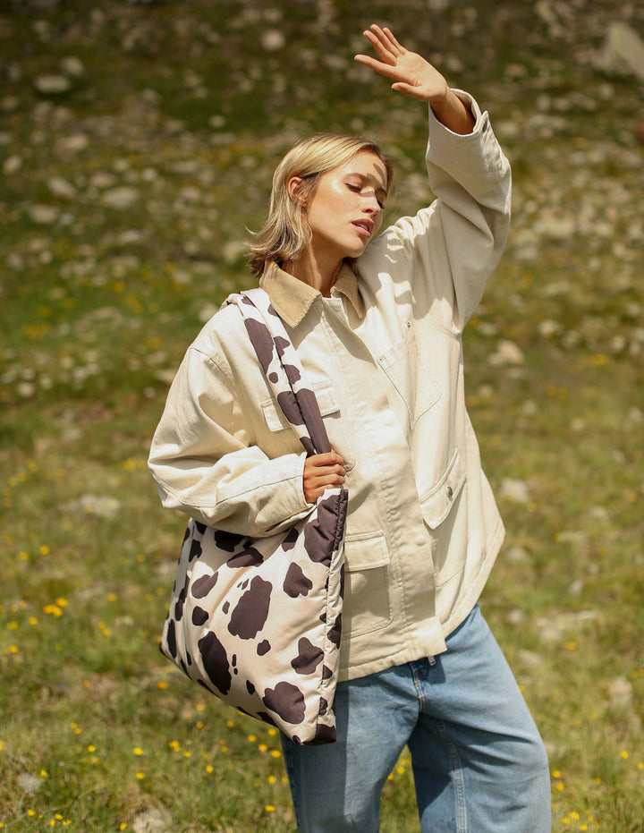 STUDIO NOOS Táska Holy Cow Puffy Brown - Cow