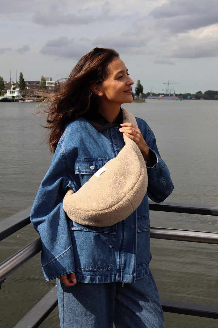 STUDIO NOOS Mini crossbody táska - Teddy Ecru