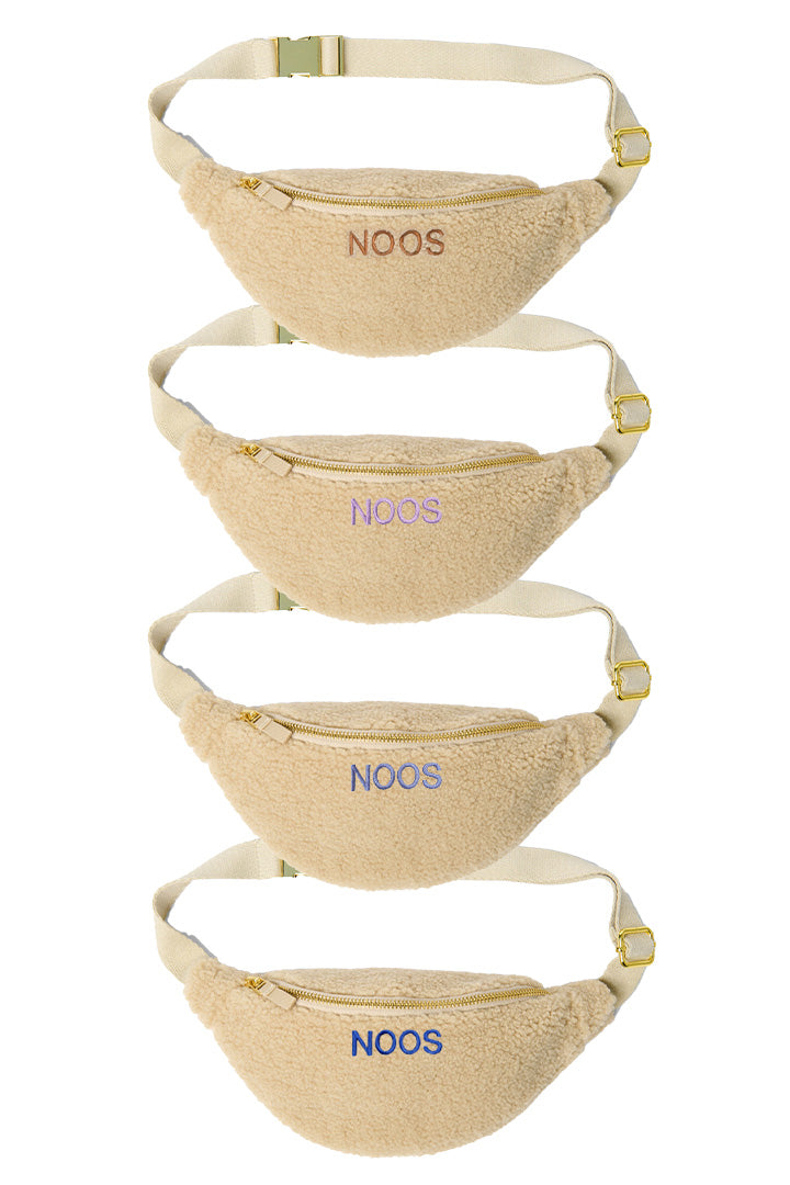STUDIO NOOS Teddy gyerek crossbody övtáska Ecru - Saját névvel