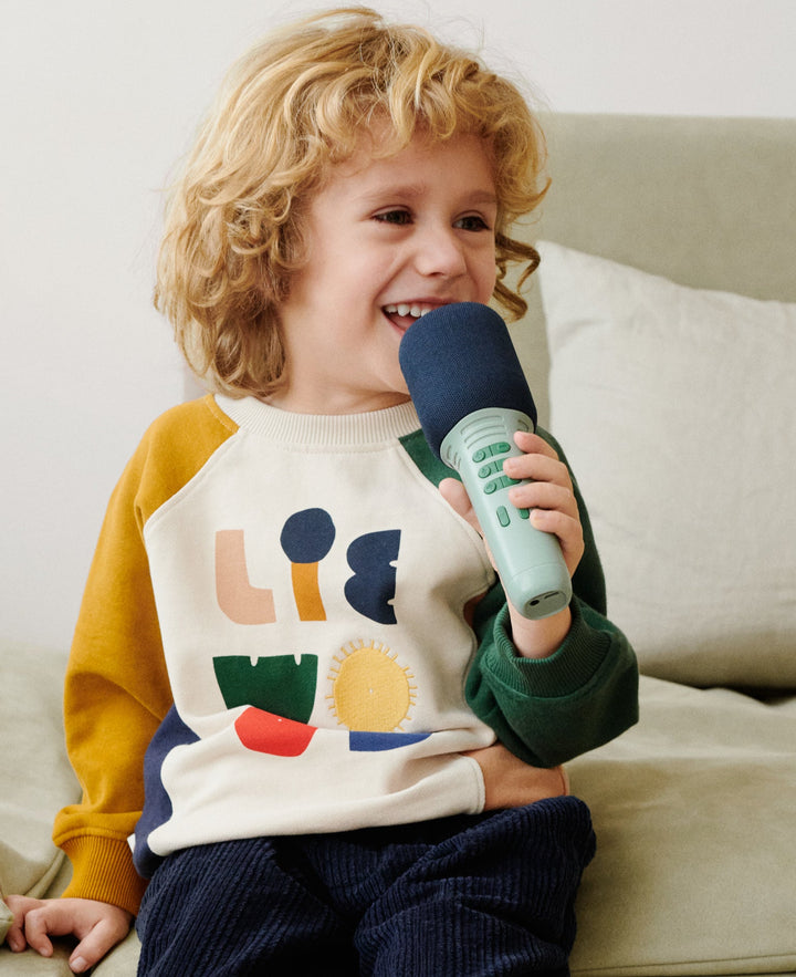 LIEWOOD Beinta gyermek karaoke mikrofon - Peppermint Mix