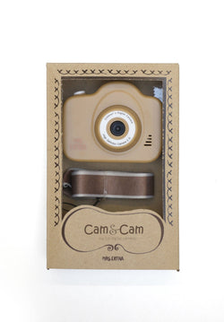 MRS. ERTHA Cam Cam digitális fényképezőgép gyerekeknek - Verzió II Peanut Zebra String