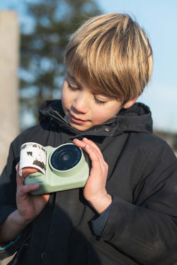 ZOOFAMILY Zoo Print digitális fényképezőgép gyerekeknek fotónyomtatással - Dínó Green