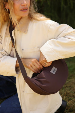 STUDIO NOOS Crossbody övtáska - Brown Puffy