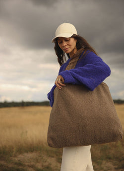 STUDIO NOOS Táska - Brown Chunky Teddy Mom-Bag