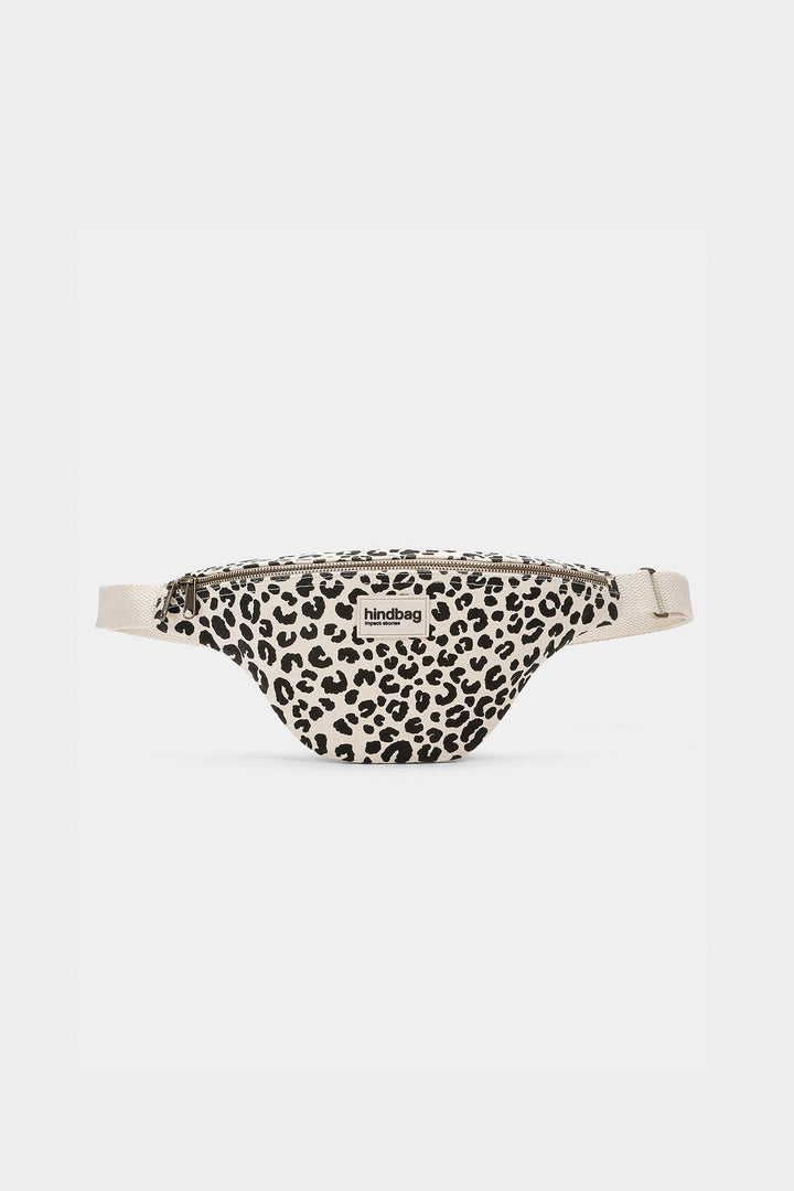 HINDBAG Olivia crossbody övtáska - Leopard Off-white