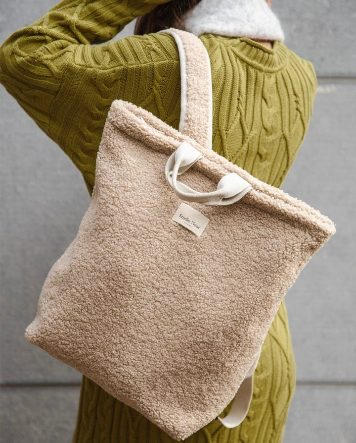 Batoh pro maminky STUDIO NOOS Teddy Ecru | Stylové doplňky pro děti a ženy | Lavly.cz