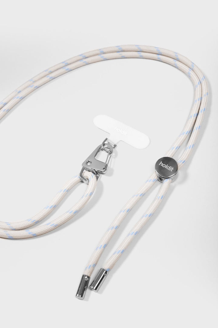Crossbody popruh na mobil HOLDIT Light Beige / Mineral Blue | Lavly.cz