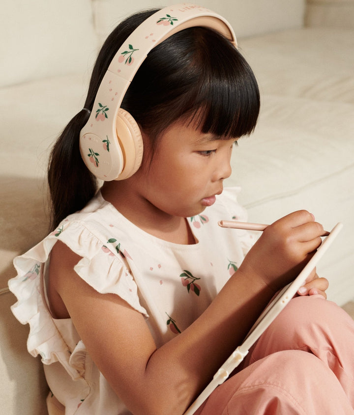 Dětská bezdrátová sluchátka LIEWOOD Quinn Peach / Sea Shell | Stylové doplňky pro děti a ženy | Lavly.cz