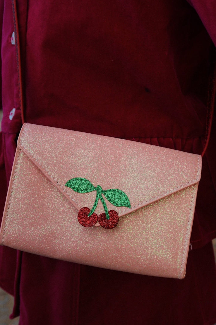 Dětská kabelka KONGES SLOJD Love Letter Pink Glitter | Stylové doplňky pro děti a ženy | Lavly.cz