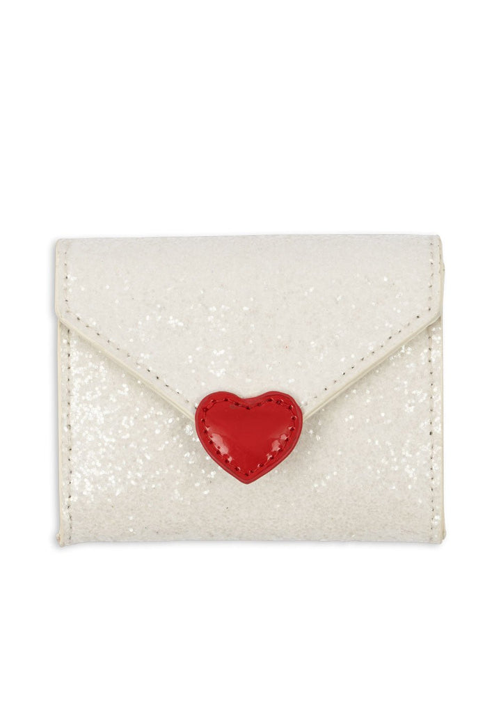 Dětská peněženka KONGES SLOJD Love Letter Cream Glitter | Stylové doplňky pro děti a ženy | Lavly.cz