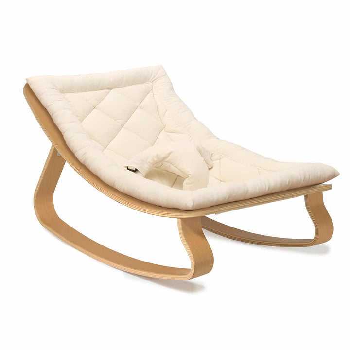 Dětské houpací lehátko CHARLIE CRANE Levo Organic White | Stylové doplňky pro děti a ženy | Lavly.cz