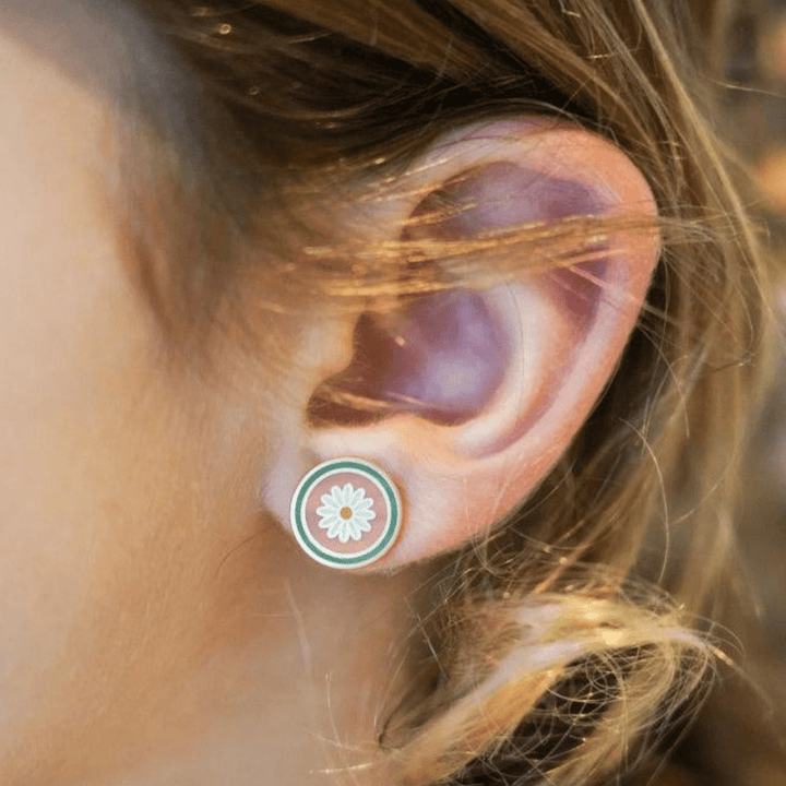 Dětské náušnice GRECH & CO. Flower 2 páry | Stylové doplňky pro děti a ženy | Lavly.cz