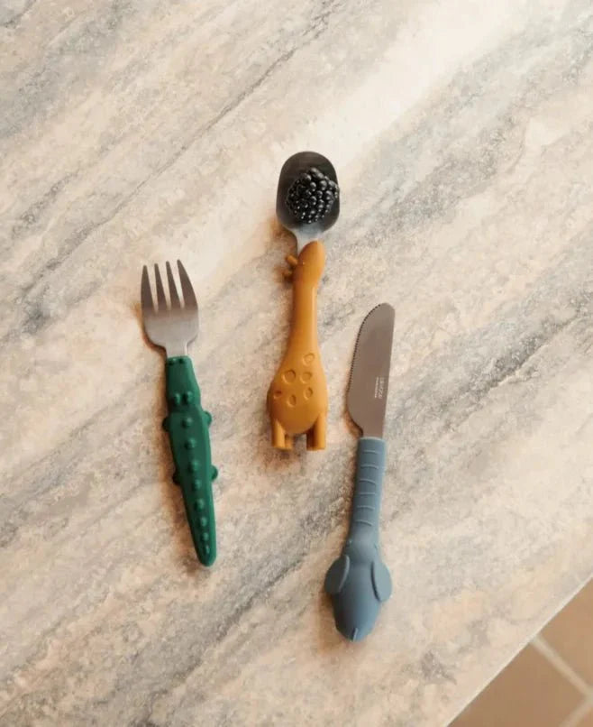 Dětské příbory LIEWOOD Tove Golden Caramel Mix | Stylové doplňky pro děti a ženy | Lavly.cz