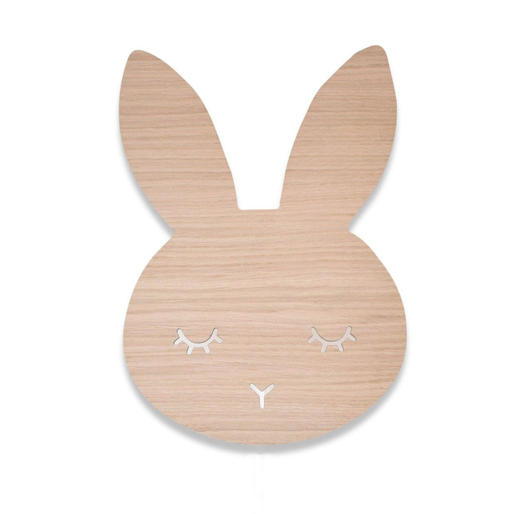 Dotyková nástěnná lampa MASELIVING Spící králíček dub | Stylové doplňky pro děti a ženy | Lavly.cz