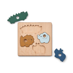 Dřevěné vkládací puzzle LIEWOOD Suki Zvířátka | Stylové doplňky pro děti a ženy | Lavly.cz