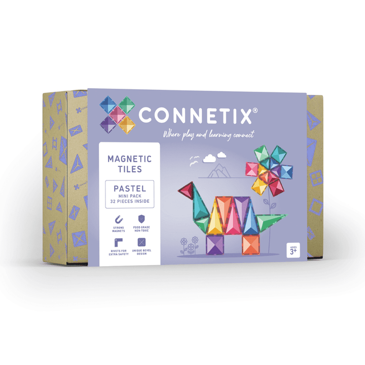 CONNETIX Mágneses építőkészlet - Pastel Mini Pack - 32 részes