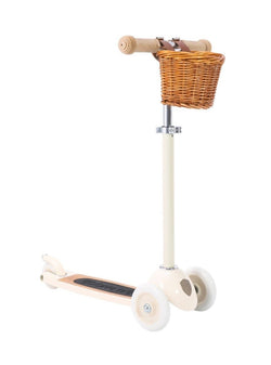 Koloběžka s košíkem BANWOOD Cream | Stylové doplňky pro děti a ženy | Lavly.cz