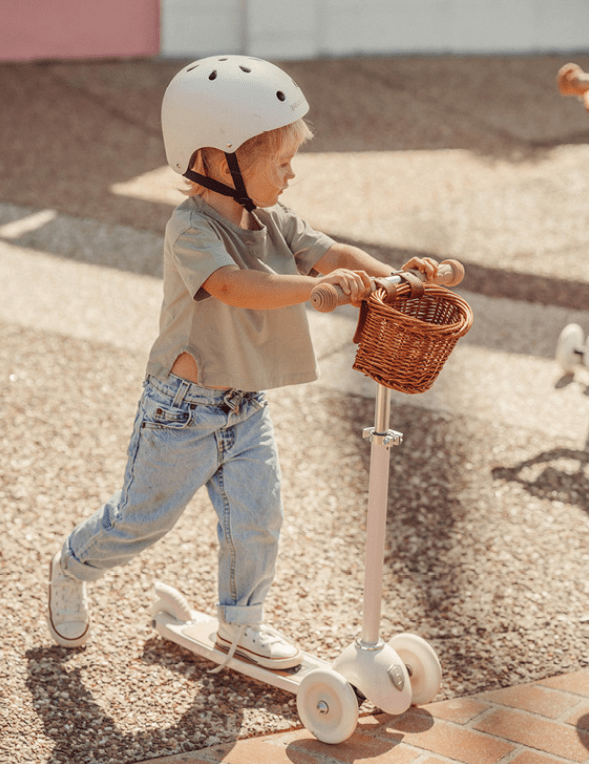 Koloběžka s košíkem BANWOOD Pink | Stylové doplňky pro děti a ženy | Lavly.cz