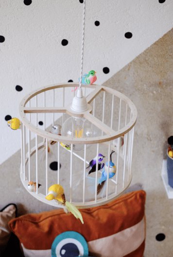Lustr LAKALUK Birdcage bílý malý | Stylové doplňky pro děti a ženy | Lavly.cz