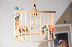 Lustr LAKALUK Birdcage přírodní malý | Stylové doplňky pro děti a ženy | Lavly.cz