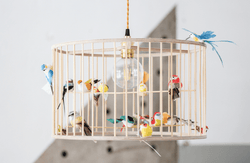 Lustr LAKALUK Birdcage přírodní střední | Stylové doplňky pro děti a ženy | Lavly.cz