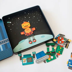 Magnetická skládačka PETIT COLLAGE Roboti | Stylové doplňky pro děti a ženy | Lavly.cz