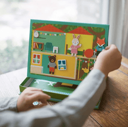 Magnetická tabulka s magnety PETIT COLLAGE Zvířátka | Stylové doplňky pro děti a ženy | Lavly.cz