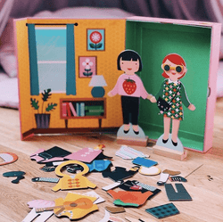 Magnetické převlékací panenky PETIT COLLAGE | Stylové doplňky pro děti a ženy | Lavly.cz