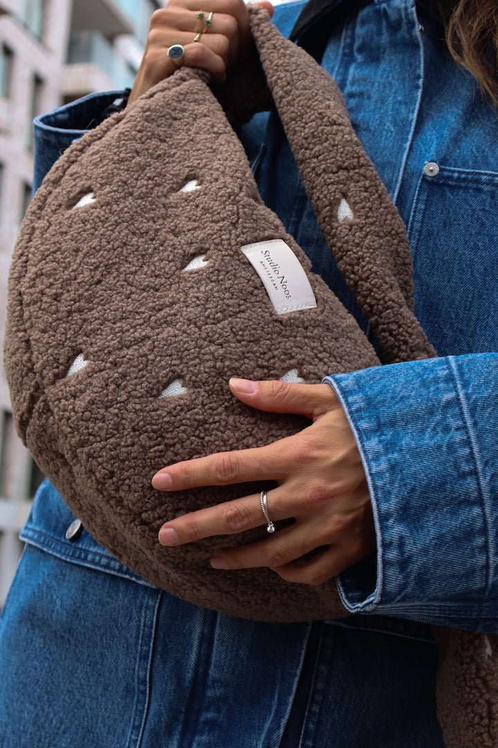 Mini crossbody taška STUDIO NOOS Brown Teddy Hearts | Stylové doplňky pro děti a ženy | Lavly.cz