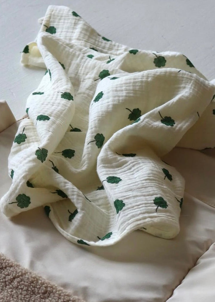 Mušelínová plena STUDIO NOOS White Clover | Stylové doplňky pro děti a ženy | Lavly.cz