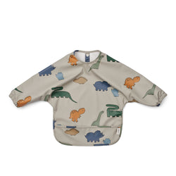 Nepromokavý bryndák s rukávy LIEWOOD Merle Dinosaurs / Mist | Stylové doplňky pro děti a ženy | Lavly.cz