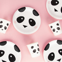 Papírové talíře Mini Panda | Stylové doplňky pro děti a ženy | Lavly.cz