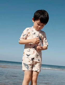 Plavkový overal SPF40 LIEWOOD Max Mořský svět / Sandy | Stylové doplňky pro děti a ženy | Lavly.cz