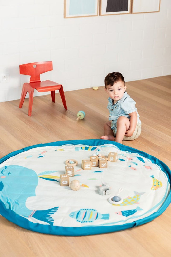 PLAY&GO BABY Hrací podložka / Vak na hračky / Taška Velryba | Stylové doplňky pro děti a ženy | Lavly.cz