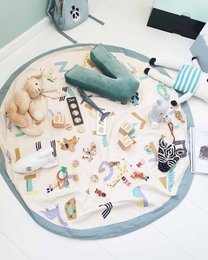 PLAY&GO Hrací podložka / vak na hračky Zvířecí abeceda | Stylové doplňky pro děti a ženy | Lavly.cz