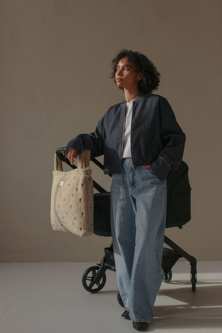 Přebalovací taška STUDIO NOOS Ecru Teddy Hearts | Stylové doplňky pro děti a ženy | Lavly.cz