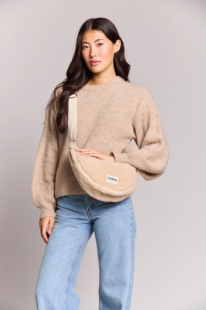 HINDBAG Andrea crossbody övtáska -  Teddy Ecru