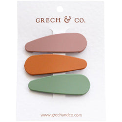 Sponky do vlasů GRECH & CO. Fern, Spice, Burlwood | Stylové doplňky pro děti a ženy | Lavly.cz