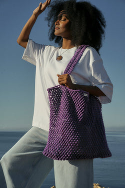 Taška STUDIO NOOS Macrame Purple | Stylové doplňky pro děti a ženy | Lavly.cz