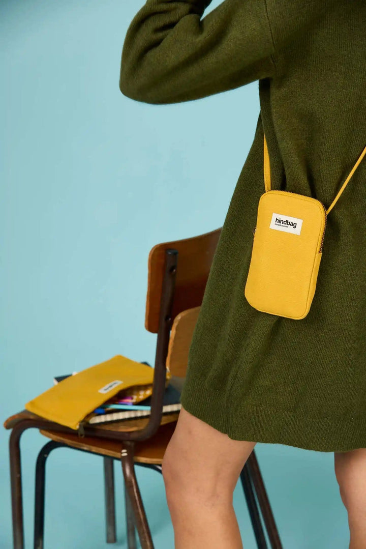Taštička na mobil HINDBAG Bill Saffron | Stylové doplňky pro děti a ženy | Lavly.cz