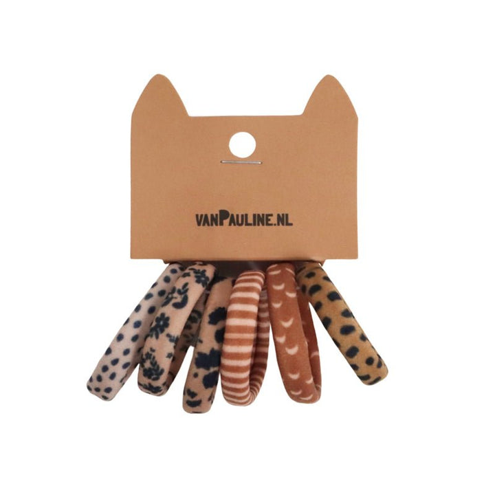 Textilní gumičky do vlasů VAN PAULINE 6 kusů | Stylové doplňky pro děti a ženy | Lavly.cz