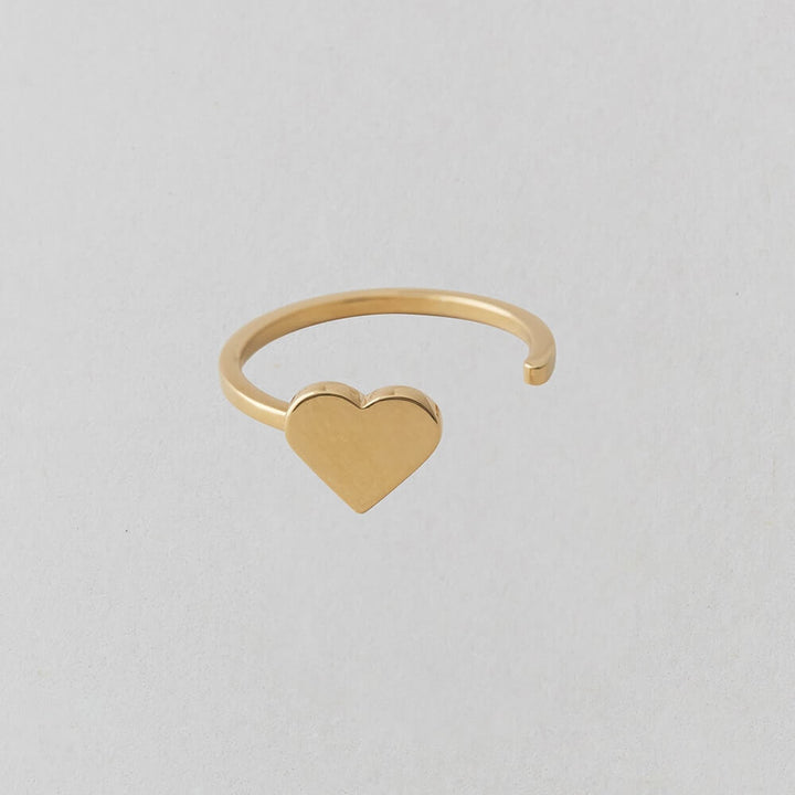 Zlatý prsten Srdíčko - DESIGN LETTERS | Stylové doplňky pro děti a ženy | Lavly.cz