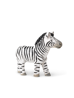 FERM LIVING Kézzel faragott zebra