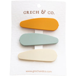 GRECH & CO. Hajcsatok - Golden, Light Blue, Buff
